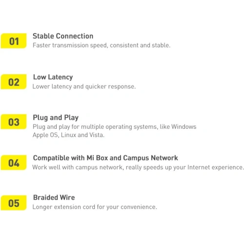 Adapter Baseus Lite Series USB-C - RJ45 1000Mbps czarny