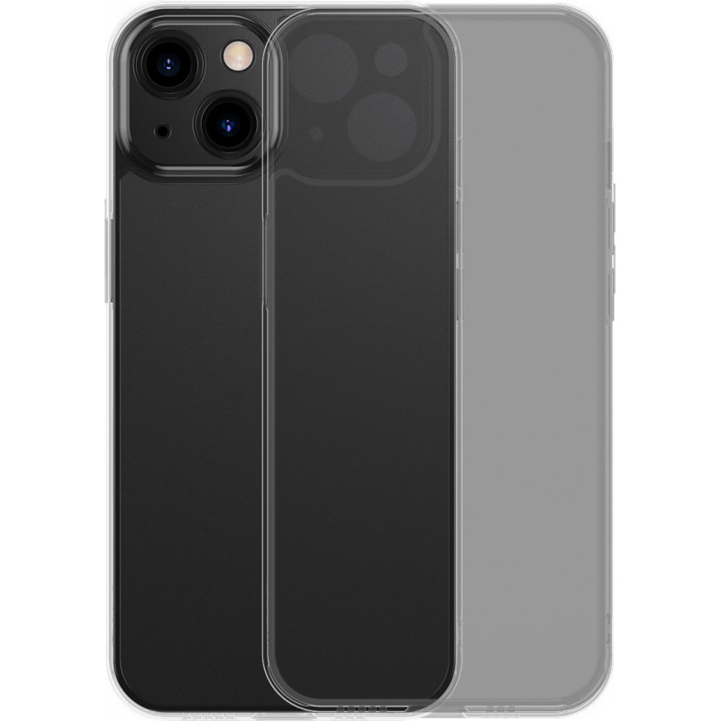 Baseus Distributor - 6932172609269 - BSU3465BLK - Baseus Frosted Glass Case Cover Apple iPhone 13 Hard Cover with Gel Frame black - B2B homescreen