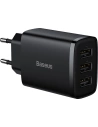 Napájecí adaptér Baseus Compact 3x USB-A 17W černý