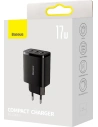 Hurtownia GSM - Ładowarka sieciowa Baseus Compact 3x USB-A 17W czarny - BSU3467BLK - {ean13} - Hurt