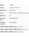 Hurtownia GSM - Ładowarka sieciowa Baseus Compact 3x USB-A 17W czarny - BSU3467BLK - {ean13} - Hurt