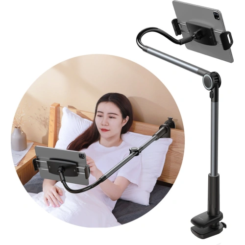 Elastyczny uchwyt biurkowy Baseus Otaku szary