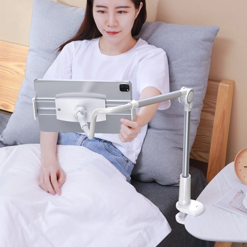 Elastyczny uchwyt biurkowy Baseus Otaku szary