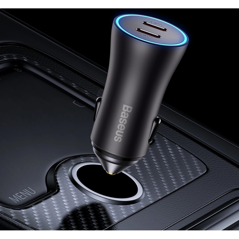 Wholesale Baseus Golden Contactor Pro car charger 2x USB-C 40W gray - BSU3469GRY - {ean13} - Hurt