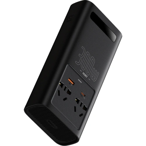 Przetwornica samochodowa Baseus IGBT 300W 220V (wtyczka CN/EU) czarny
