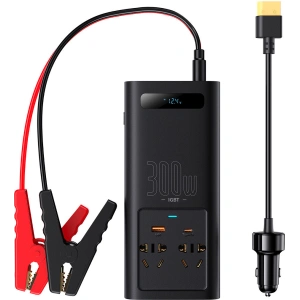 Hurtownia GSM - Przetwornica samochodowa Baseus IGBT 300W 220V (wtyczka CN/EU) czarny - BSU3470BLK - {ean13} - Hurt