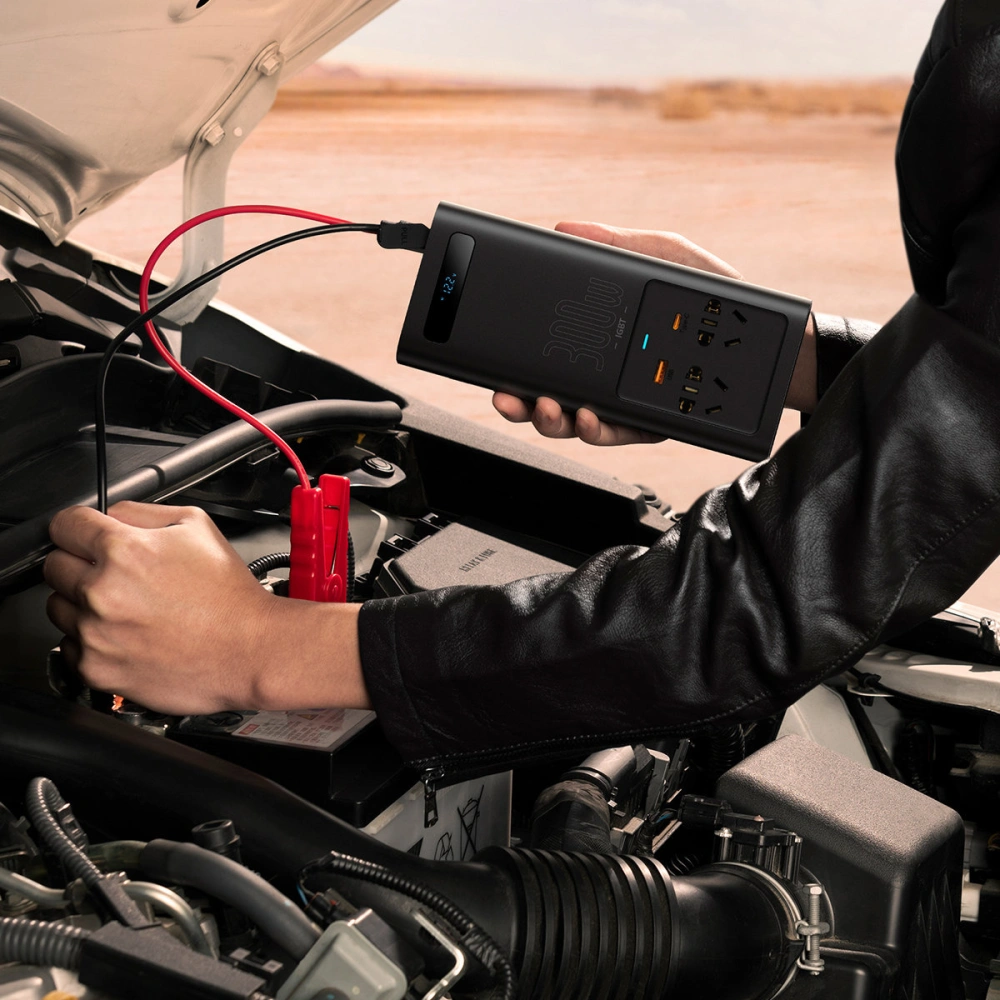 Hurtownia GSM - Automobilní měnič Baseus IGBT 300W 220V (zástrčka CN/EU) černý - BSU3470BLK - {ean13} - Hurt