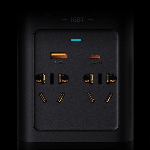 Przetwornica samochodowa Baseus IGBT 300W 220V (wtyczka CN/EU) czarny