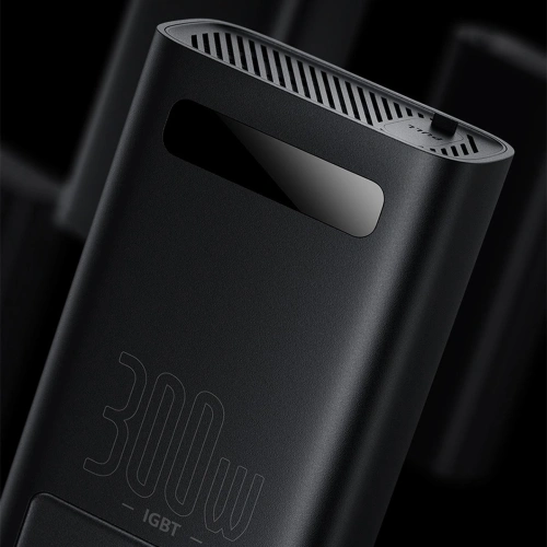 Przetwornica samochodowa Baseus IGBT 300W 220V (wtyczka CN/EU) czarny