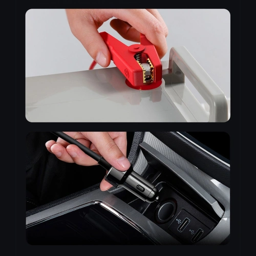 Przetwornica samochodowa Baseus IGBT 300W 220V (wtyczka CN/EU) czarny