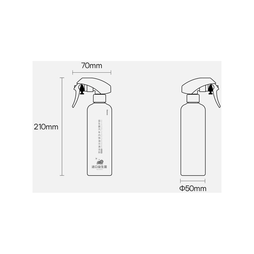Hurtownia GSM - Sprej na čištění interiéru automobilu Baseus Auto-care 300ml bílý - BSU3471WHT - {ean13} - Hurt