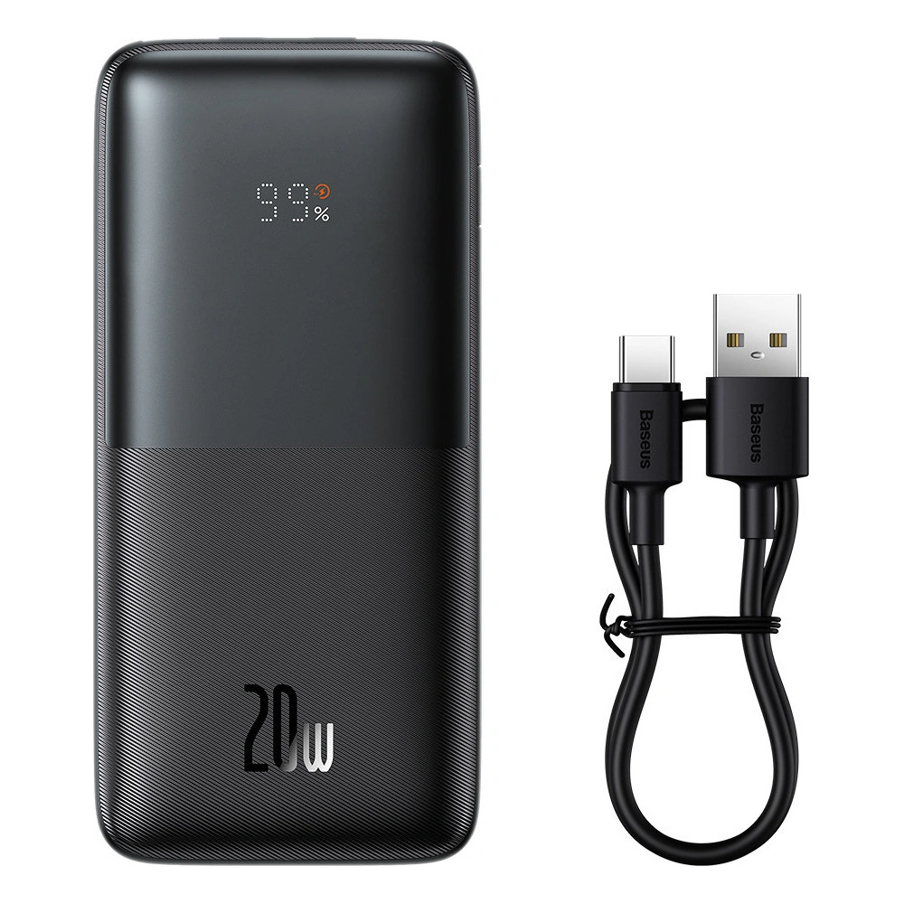 Hurtownia GSM - Powerbank Baseus Bipow Pro 10000mAh 20W 2x USB-A + USB-C + kabel USB-C 3A 0.3m černý - BSU3472BLK - {ean13} - Hurt