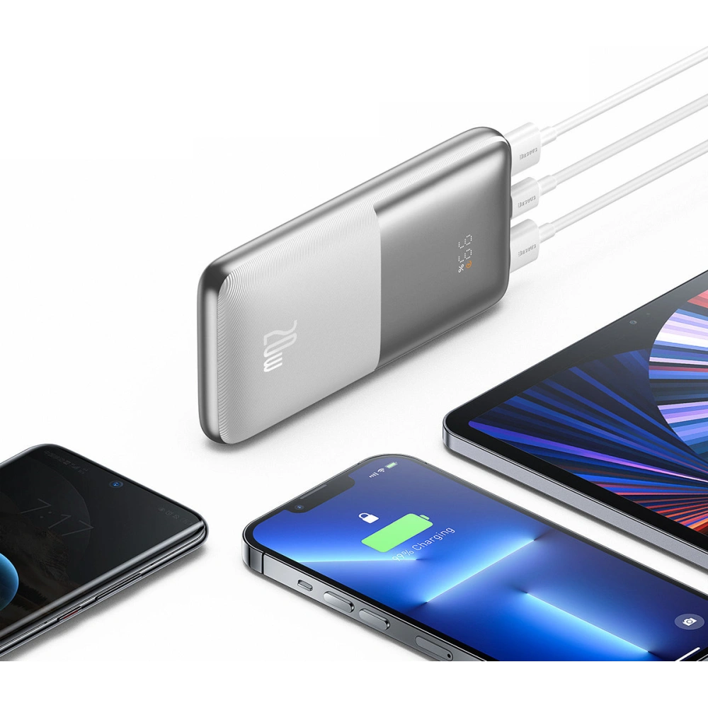 Hurtownia GSM - Powerbank Baseus Bipow Pro 10000mAh 20W 2x USB-A + USB-C + kabel USB-C 3A 0.3m bílý - BSU3473WHT - {ean13} - Hurt