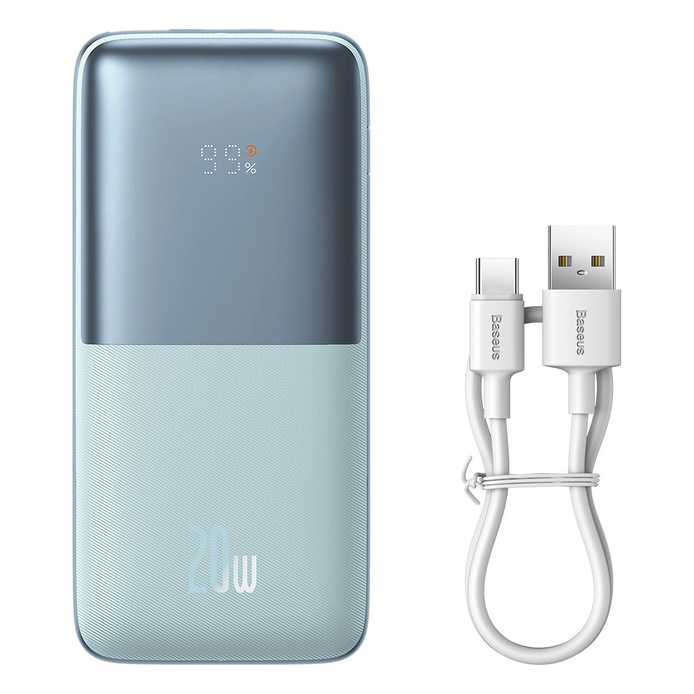 Hurtownia GSM - Powerbank Baseus Bipow Pro 10000mAh 20W 2x USB-A + USB-C + kabel USB-C 3A 0.3m modrý - BSU3474BLU - {ean13} - Hurt