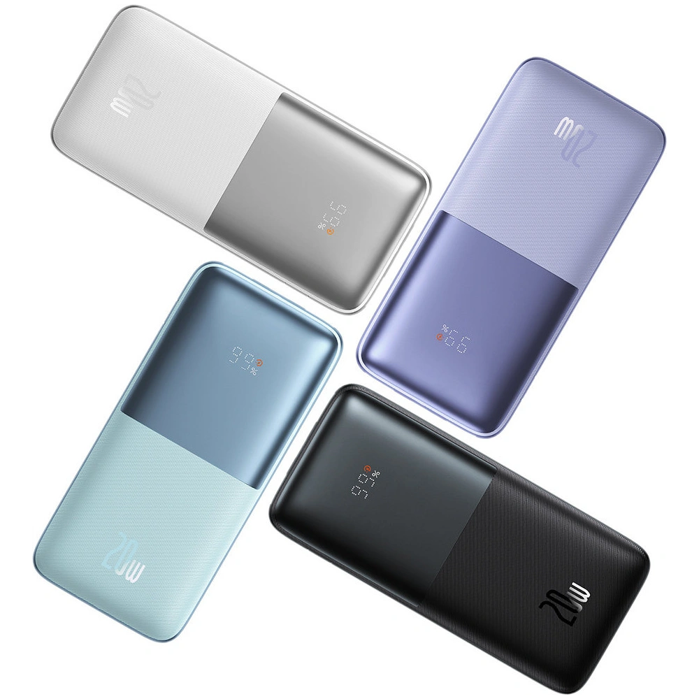 Hurtownia GSM - Powerbank Baseus Bipow Pro 10000mAh 20W 2x USB-A + USB-C + kabel USB-C 3A 0.3m modrý - BSU3474BLU - {ean13} - Hurt