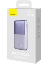 Wholesale Baseus Bipow Pro powerbank 10000mAh 20W 2x USB-A + USB-C + 3A USB cable 0.3m purple - BSU3475PRP - {ean13} - Hurt
