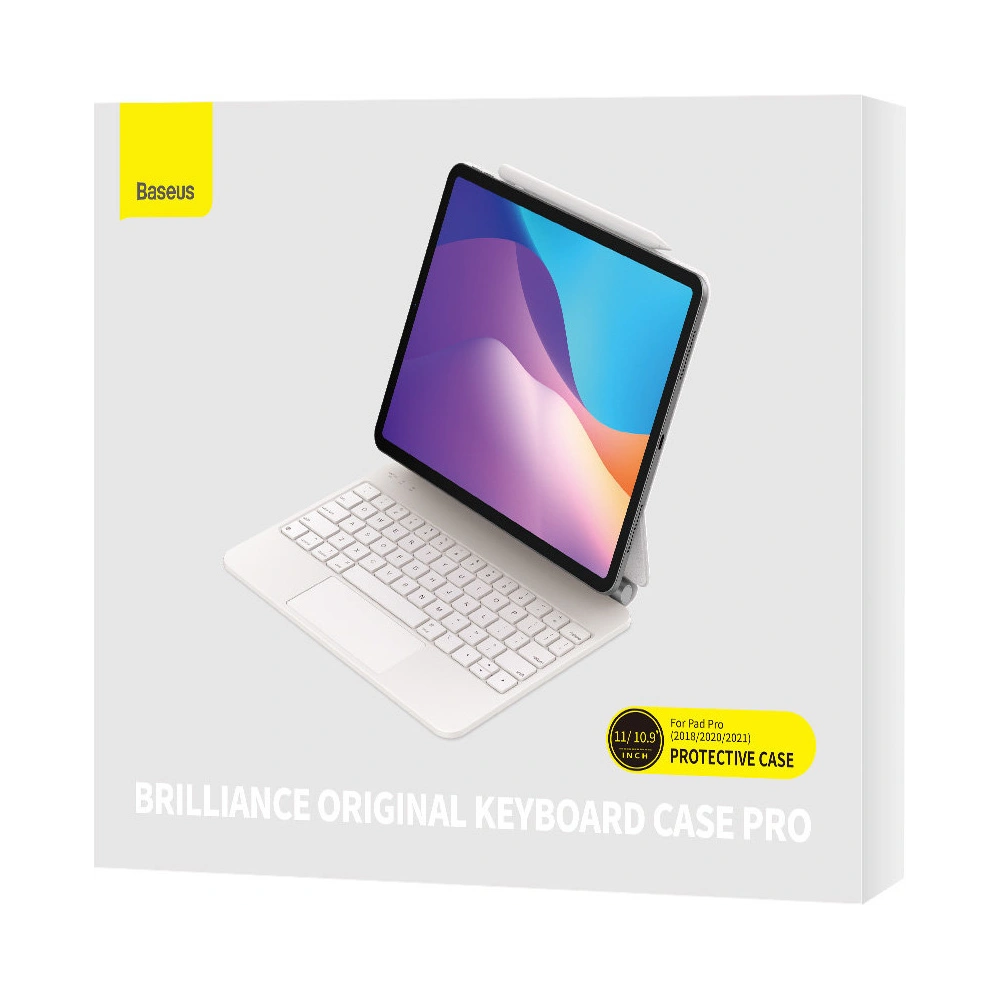 Hurtownia GSM - Etui z klawiaturą Baseus Brilliance Apple iPad Air 10.9 (4. i 5. gen)/iPad Pro 11 (1., 2. i 3. gen) biały - BSU3479WHT - {ean13} - Hurt