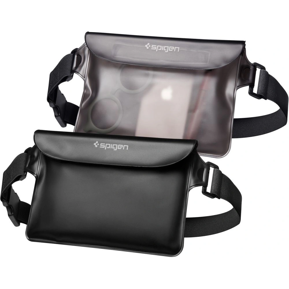 Hurtownia GSM - Sáčky vodotěsné Spigen A620 Univerzální vodotěsný pásek černý [2 PACK] - SPN2278BLK - {ean13} - Hurt