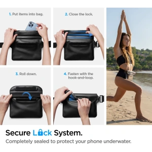 Wholesale Spigen A620 Universal Waterproof Waist Bag Black [2 PACK] - SPN2278BLK - {ean13} - Hurt