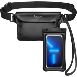 Spigen A621 Universal Waterproof Case & Waist Bag Black