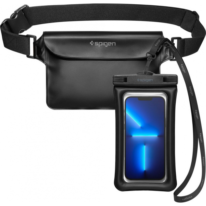 Spigen Distributor - 8809811860863 - SPN2279BLK - Spigen A621 Universal Waterproof Case & Waist Bag Black - B2B homescreen