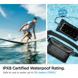 Wholesale Spigen A621 Universal Waterproof Case & Waist Bag Black - SPN2279BLK - {ean13} - Hurt