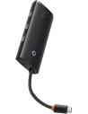 Hurtownia GSM - Hub 5v1 Baseus Lite Series USB-C - 3x USB 3.0 + USB-C + HDMI (černý) - BSU3481BLK - {ean13} - Hurt