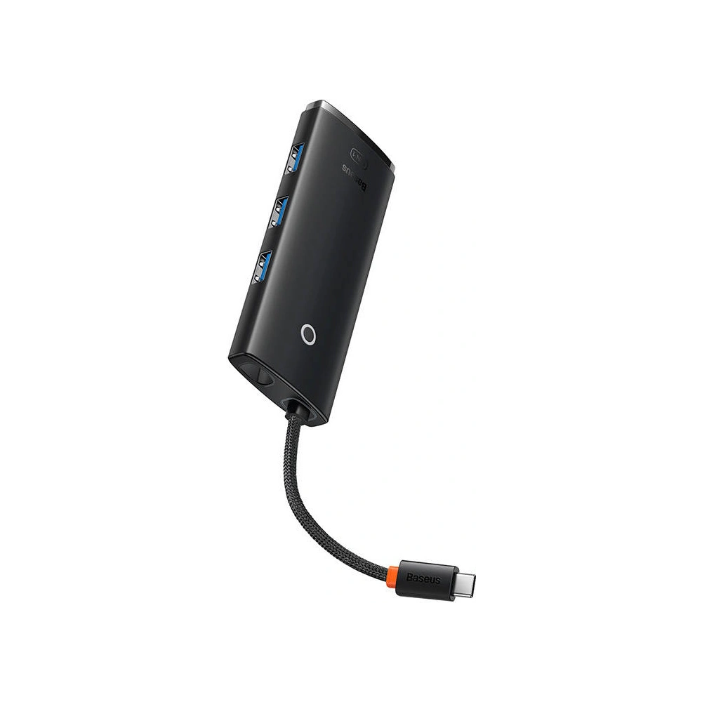 Hurtownia GSM - Hub 5w1 Baseus Lite Series USB-C - 3x USB 3.0 + USB-C + HDMI (czarny) - BSU3481BLK - {ean13} - Hurt