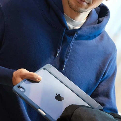 Etui UNIQ Moven Apple iPad Air 10.9 2020/2022 (4. i 5. generacji) / iPad Air 11 2024 (6. generacji) Antimicrobial niebieski/carpi blue