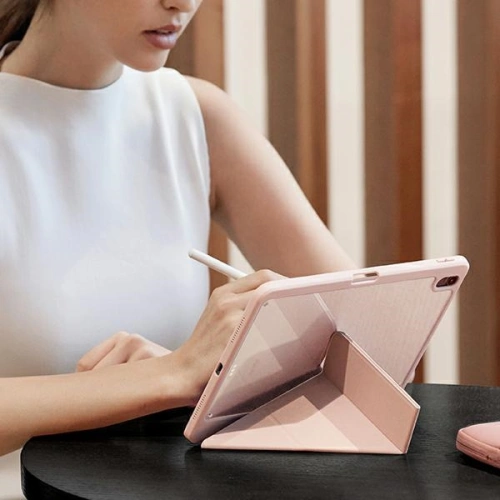 Etui UNIQ Moven Apple iPad Air 10.9 2020/2022 (4. i 5. generacji) / iPad Air 11 2024 (6. generacji) Antimicrobial różowy/blush pink
