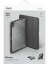 Hurtownia GSM - Etui UNIQ Moven Apple iPad Air 10.9 2020/2022 (4. a 5. generace) / iPad Air 11 2024 (6. generace) Antimikrobiální šedá/charcoal grey - UNIQ649GRY - {ean13} - Hurt