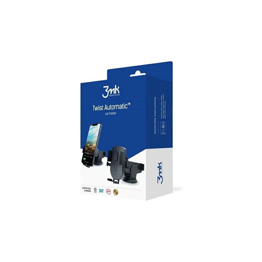 Hurtownia GSM - Uchwyt samochodowy 3MK Twist Automatic Car Holder - 3MK3801 - {ean13} - Hurt