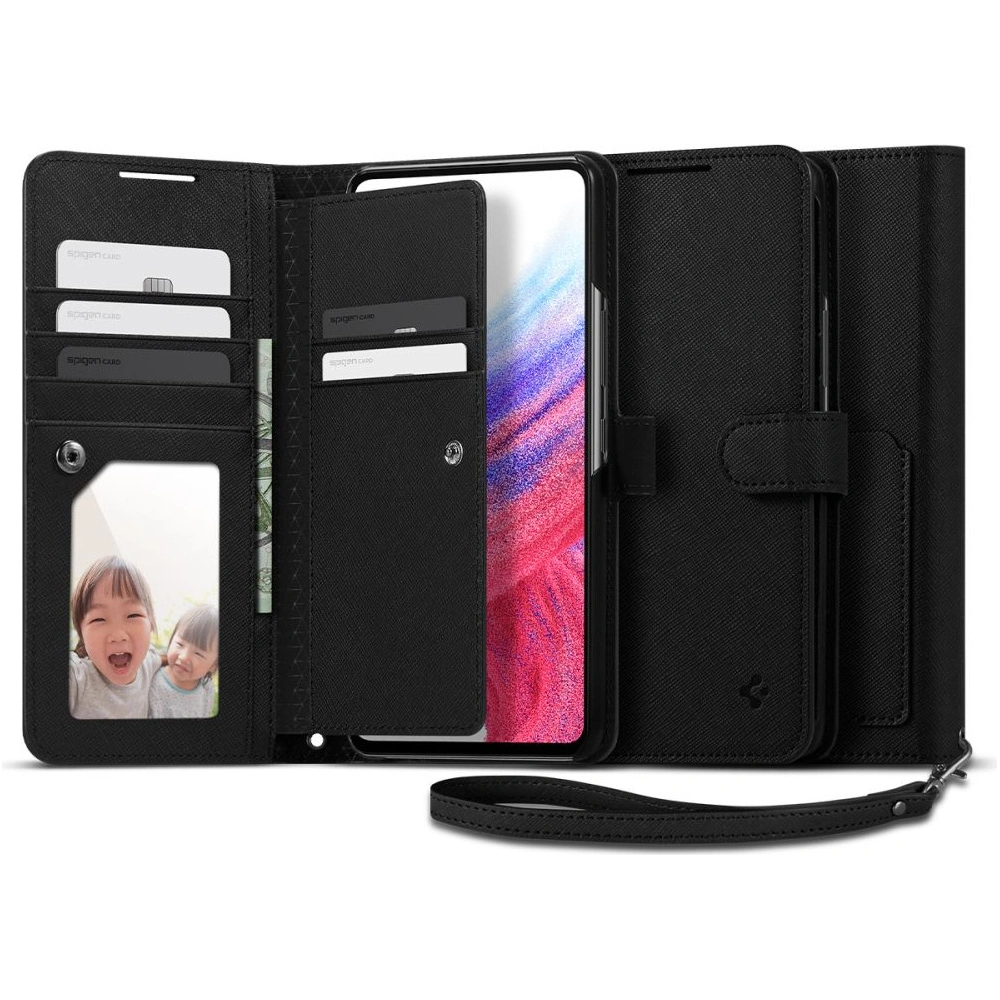 Hurtownia GSM - Etui Spigen Wallet S Plus Samsung Galaxy A53 5G Black - SPN2281BLK - {ean13} - Hurt