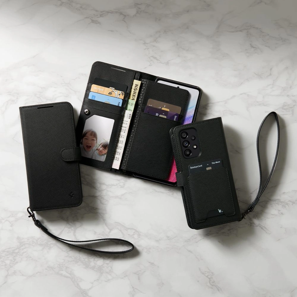 Wholesale Spigen Wallet S Plus Samsung Galaxy A53 5G Black - SPN2281BLK - {ean13} - Hurt