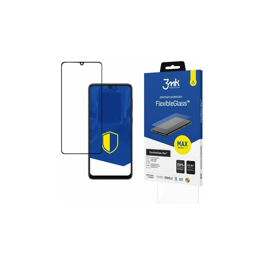 Hurtownia GSM - Hybridní sklo 3MK FlexibleGlass Max Samsung Galaxy A33 5G černé - 3MK3817BLK - {ean13} - Hurt