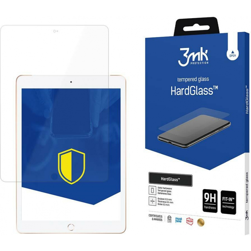 Szkło hartowane 3MK HardGlass Apple iPad 10.2 2020/2021 (8. i 9. generacji)