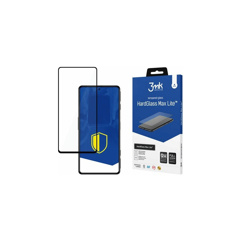Hurtownia GSM - Tvrdé sklo 3MK HardGlass Max Lite POCO F4 5G černé - 3MK3854BLK - {ean13} - Hurt