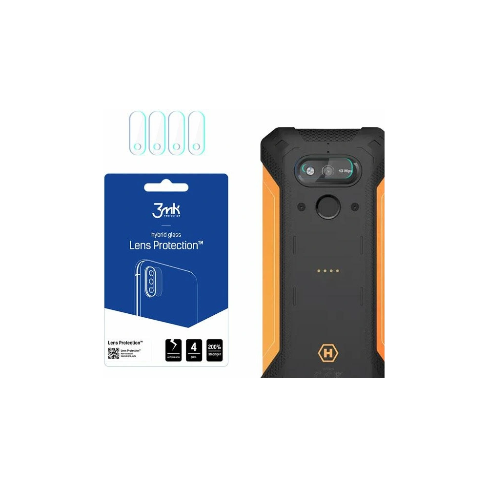 Hurtownia GSM - Hybridní sklo na objektiv fotoaparátu 3MK Ochrana objektivu MyPhone Hammer Explorer Plus Eco [4 PACK] - 3MK3858 - {ean13} - Hurt