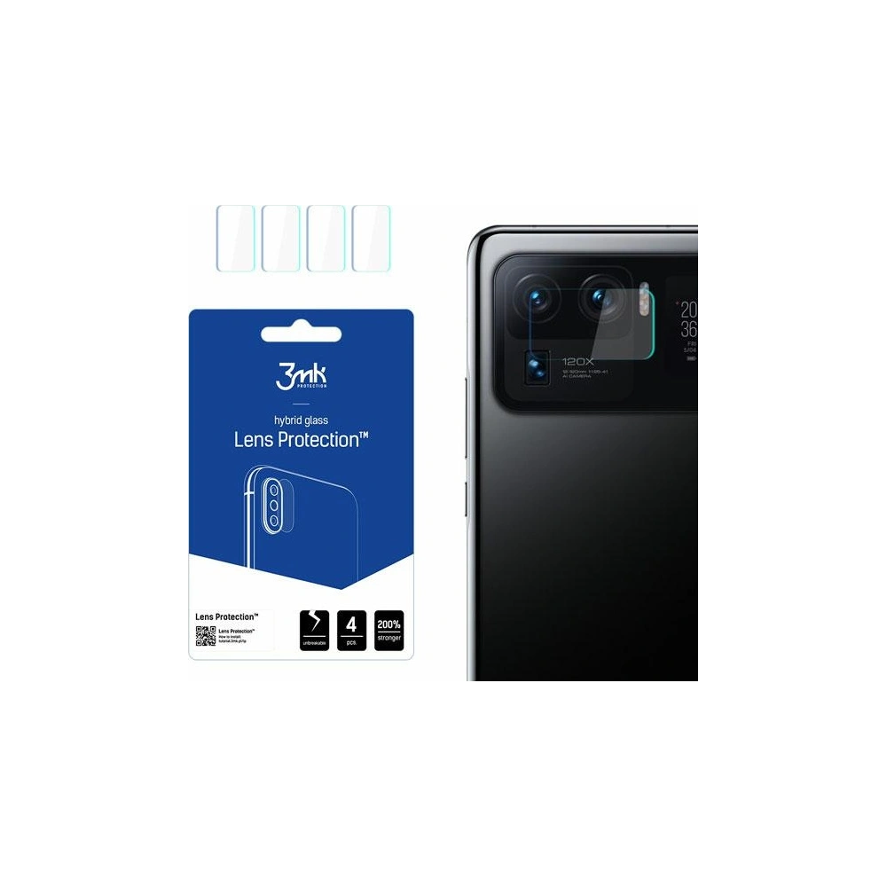 Hurtownia GSM - Hybidní sklo na objektiv fotoaparátu 3MK Lens Protection Xiaomi Mi 11 Ultra 5G [4 PACK] - 3MK3860 - {ean13} - Hurt