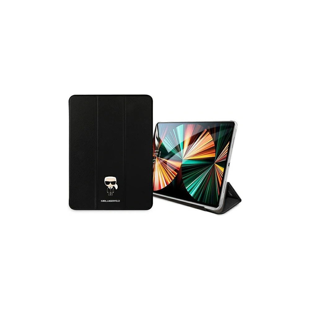 Hurtownia GSM - Etui Karl Lagerfeld KLFC12OKMK Apple iPad Pro 12.9 2021 (5. generacji) Book Cover czarny/black Saffiano Karl Iconic - KLD976BLK - {ean13} - Hurt