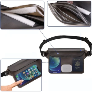 Tech-Protect Universal Waterproof Pouch Grey/Clear