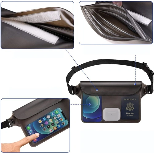 Saszetka wodoszczelna Tech-Protect Universal Waterproof Pouch Grey/Clear