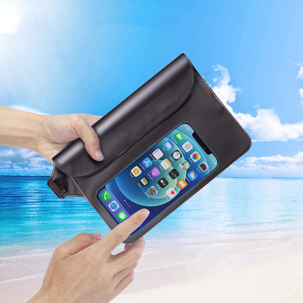 Wholesale Tech-Protect Universal Waterproof Pouch Grey/Clear - THP1208GRYCL - {ean13} - Hurt