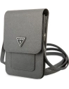 Torebka Guess GUWBSATMGR szary/grey Saffiano Triangle