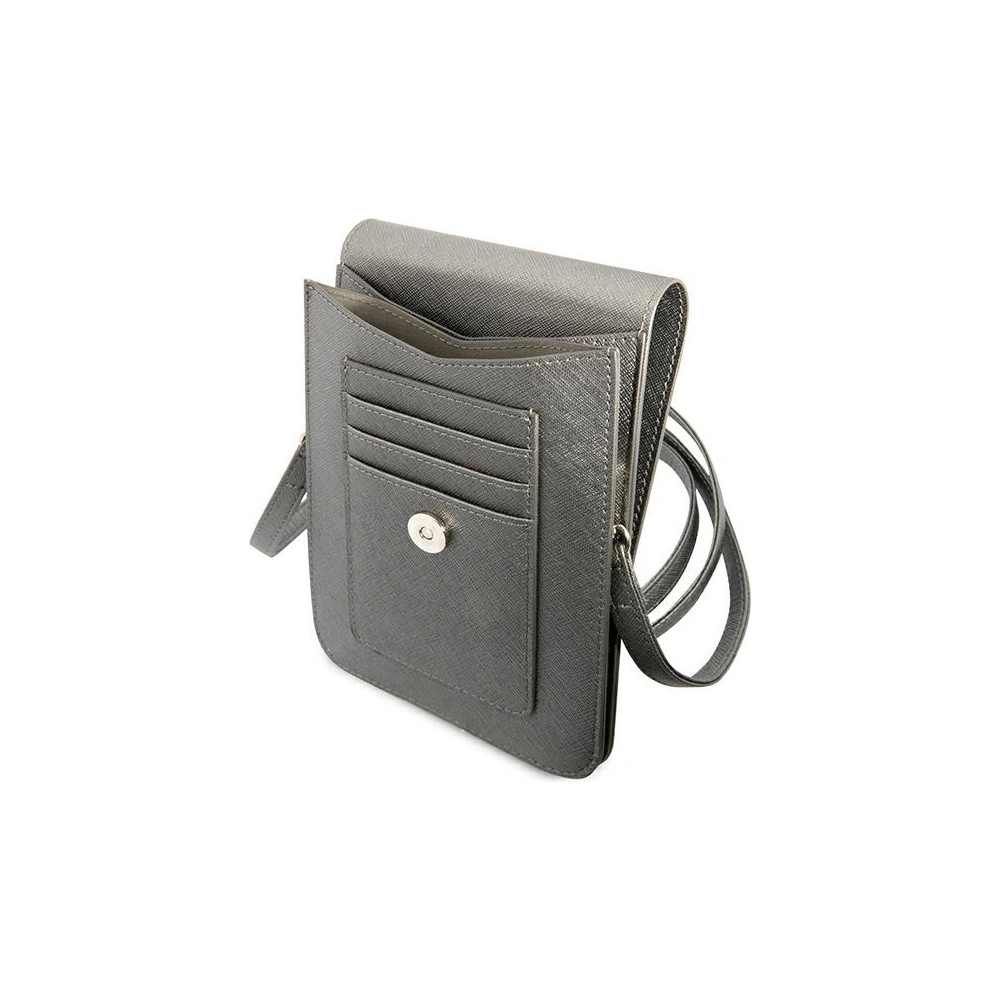 Hurtownia GSM - Torebka Guess GUWBSATMGR szary/grey Saffiano Triangle - GUE1859GRY - {ean13} - Hurt