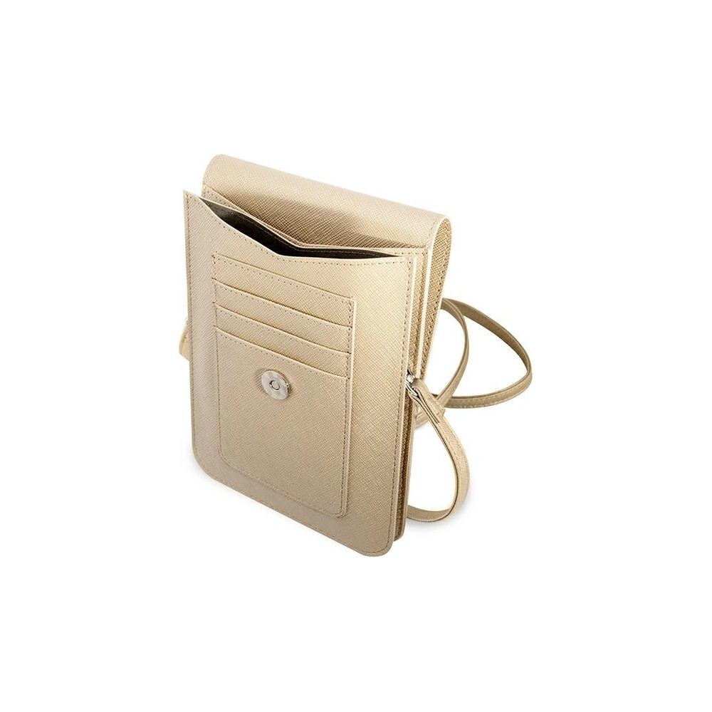 Hurtownia GSM - Torebka Guess GUWBSATMLG béžová/beige Saffiano Triangle - GUE1860BEI - {ean13} - Hurt