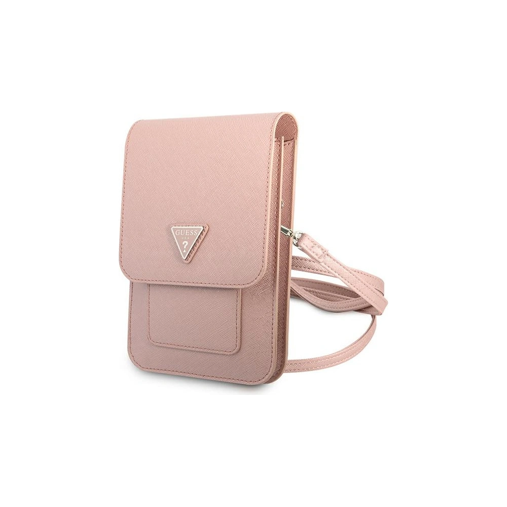 Hurtownia GSM - Torebka Guess GUWBSATMPI růžová/pink Saffiano Triangle - GUE1861PNK - {ean13} - Hurt