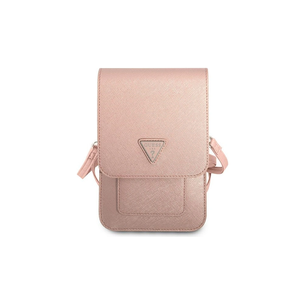 Hurtownia GSM - Torebka Guess GUWBSATMPI růžová/pink Saffiano Triangle - GUE1861PNK - {ean13} - Hurt