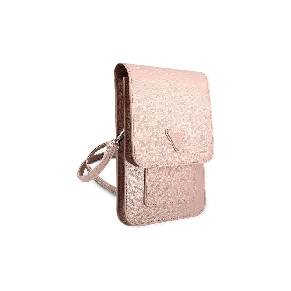 Hurtownia GSM - Torebka Guess GUWBSATMPI růžová/pink Saffiano Triangle - GUE1861PNK - {ean13} - Hurt