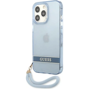 Etui Guess GUHCP13LHTSGSB Apple iPhone 13 Pro niebieski/blue hardcase Translucent Stap